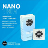 EXS Nano Thin lightweight condoms 12 pack, UK version