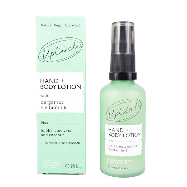 UpCircle Hand + Body Lotion with Vitamin E-Travel Size-50ml