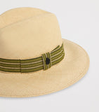 Dunhill woven straw trilby hat with wide brim, UK version
