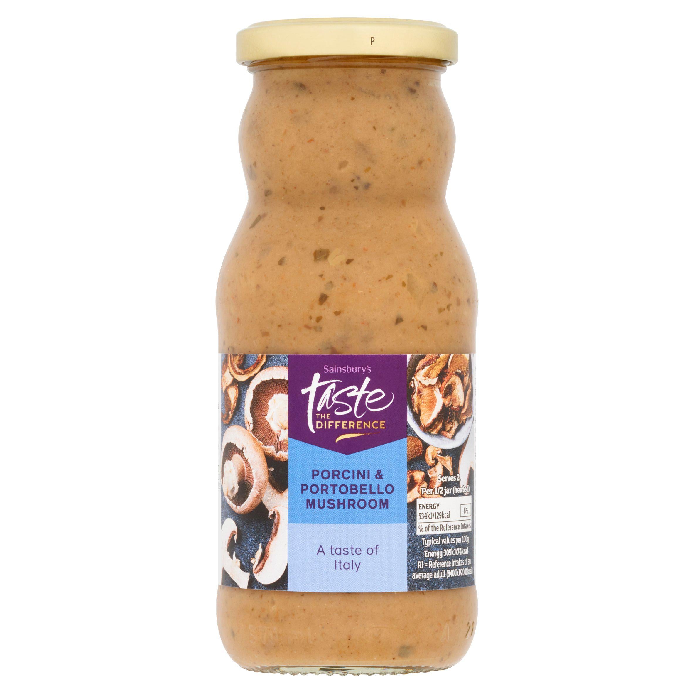 Sainsbury's Porcini & Portobello Mushroom Pasta Sauce, Taste the Difference 350g GOODS Sainsburys   