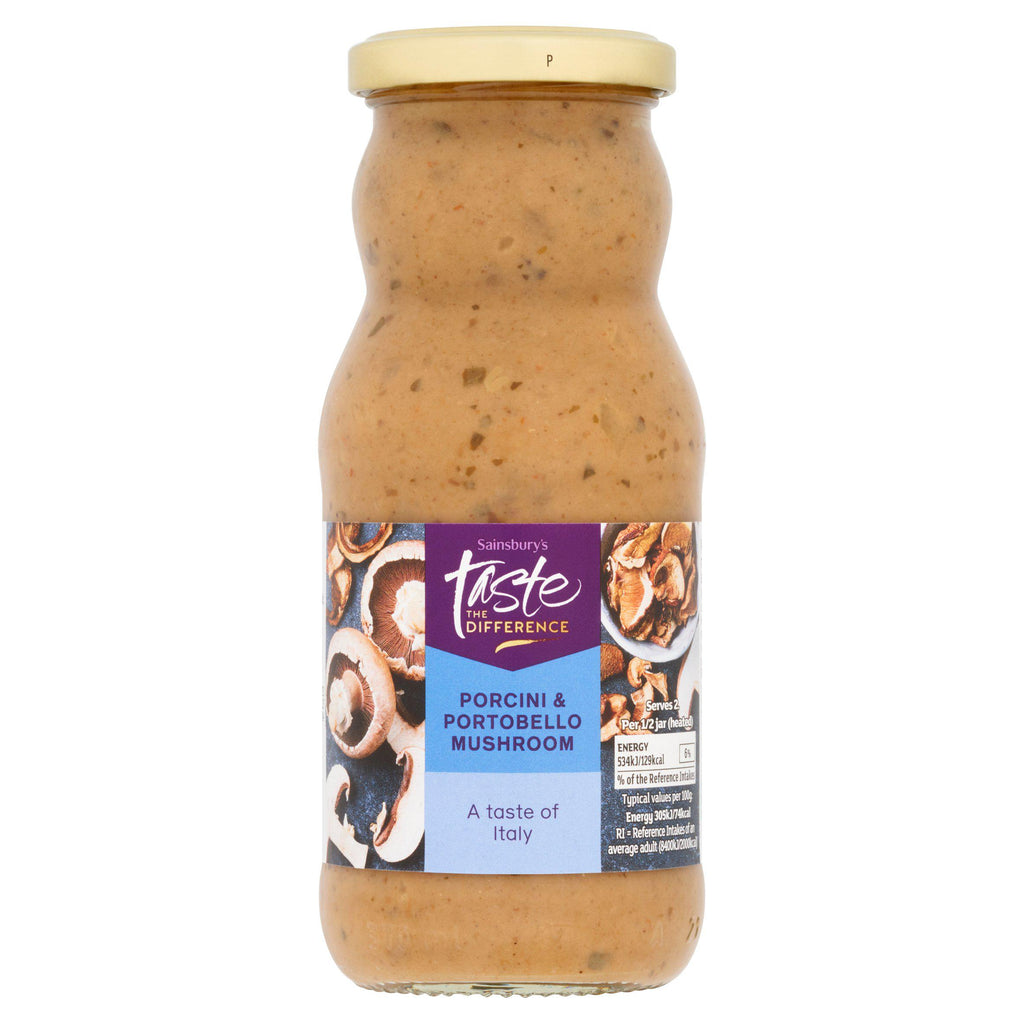 Sainsbury's Porcini & Portobello Mushroom Pasta Sauce, Taste the Difference 350g