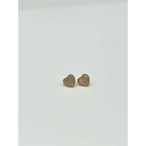 SVNX gold moonstone heart jewelry set, imported from the UK