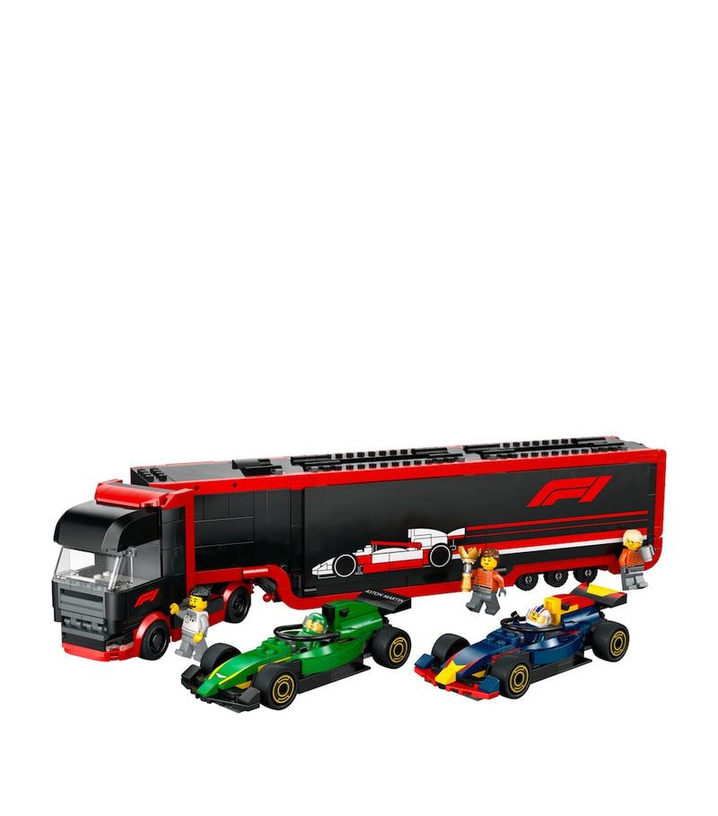 Lego F1 Truck with RB20 and AMR24 F1 Cars set, UK version