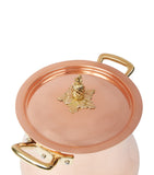 Ruffoni Historia hammered copper belly-shaped stock pot 20cm, imported from the UK