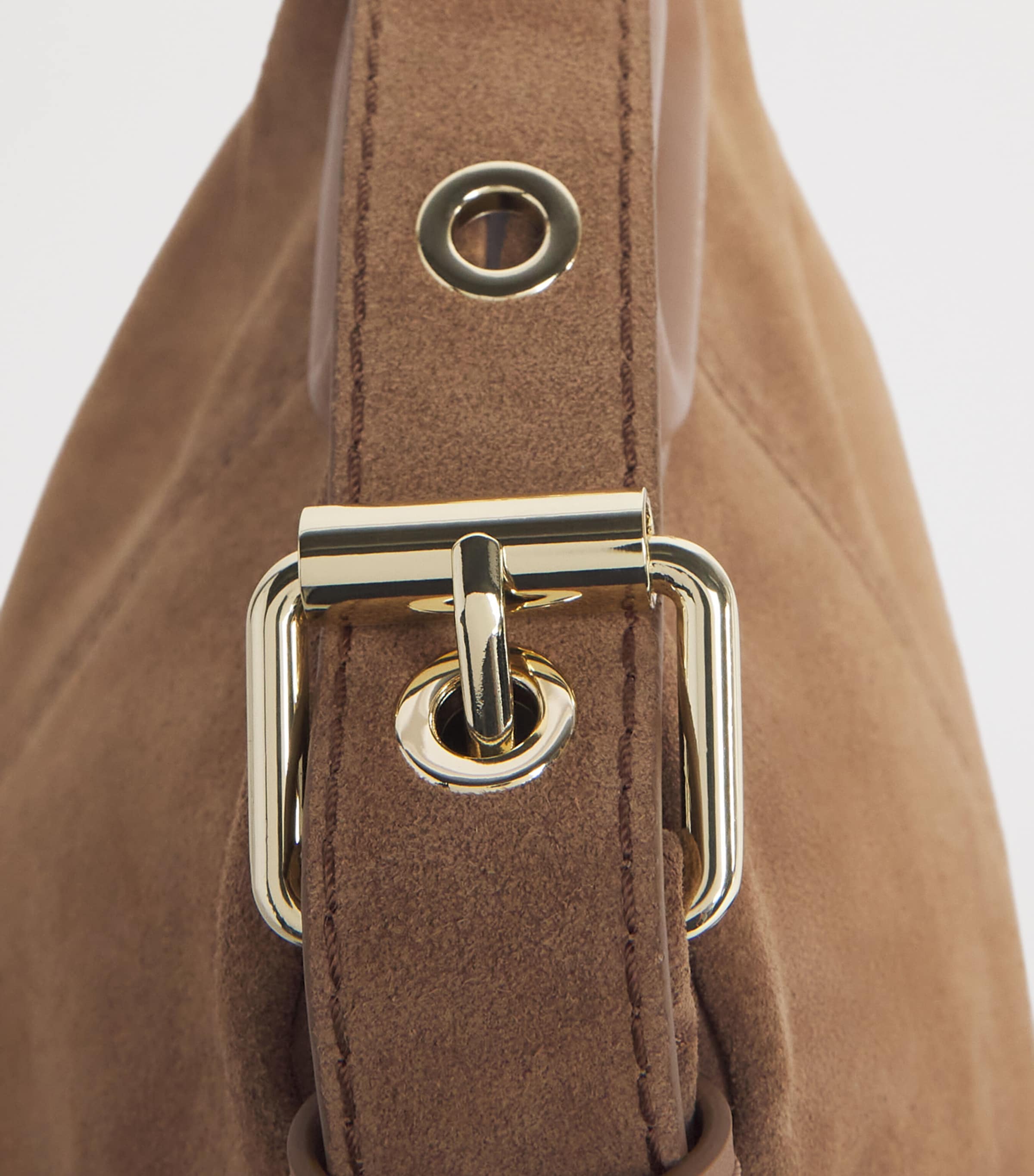 Maje Miss M suede shoulder bag 16x31cm, imported from the UK