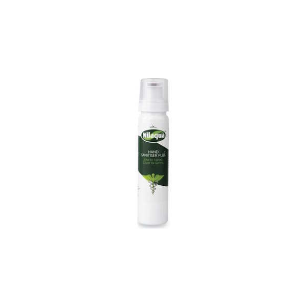 Nilaqua 90ml foaming hand sanitiser alcohol-free, imported from the UK
