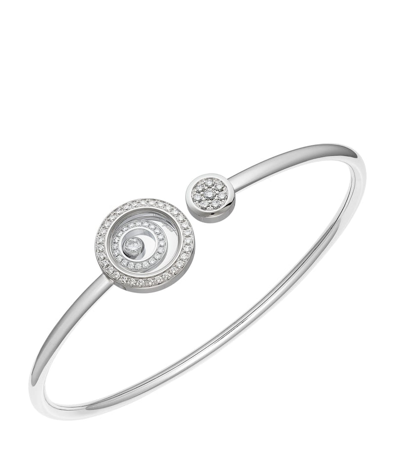 Chopard Happy Spirit bangle small white gold diamond, UK version