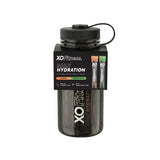 XO Fitness Hydration Starter Pack black bottle and sachets, imported from the UK