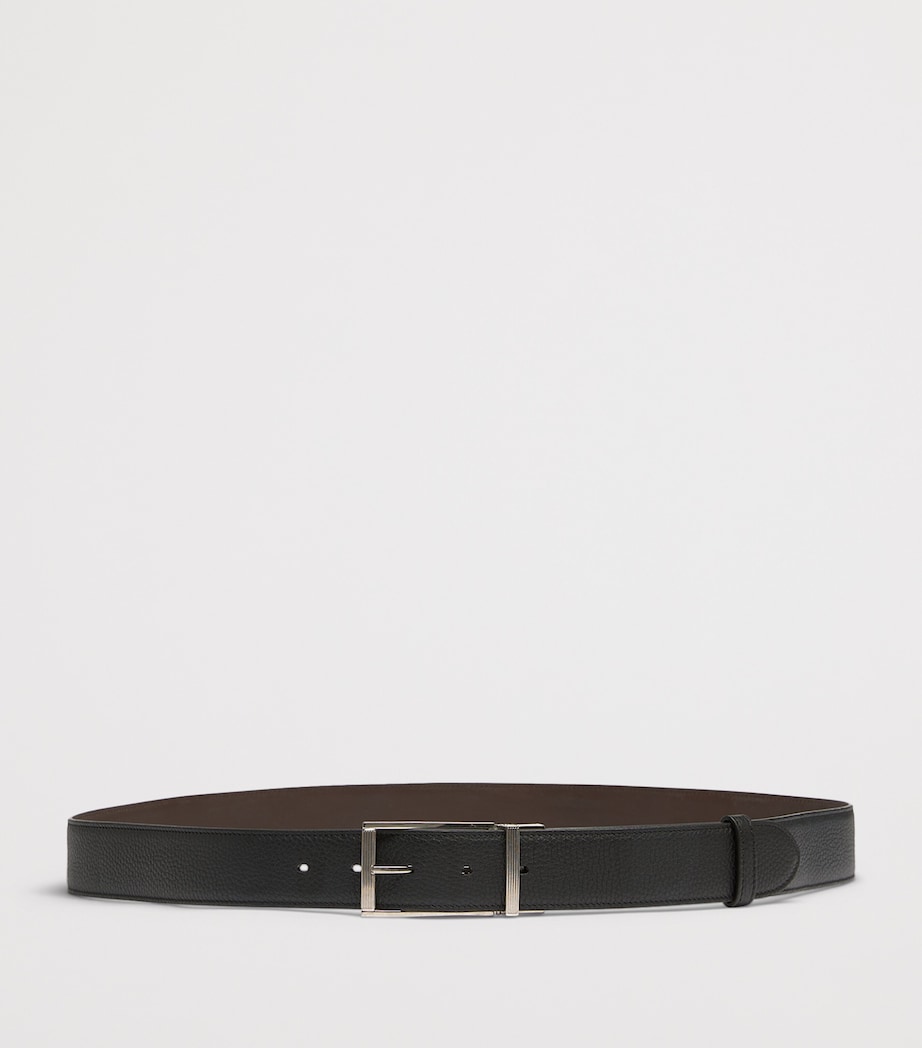 Dunhill brown reversible leather belt, UK version