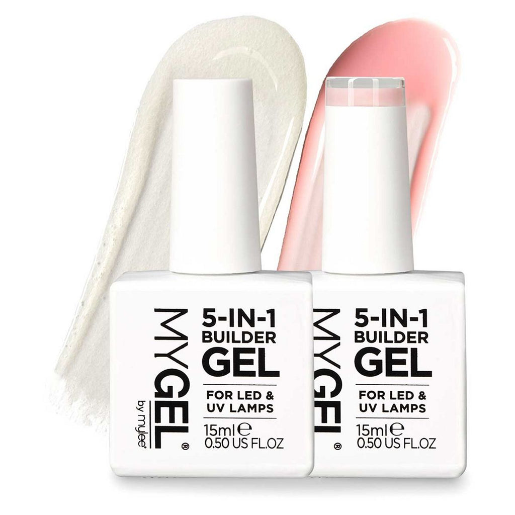 Mylee 5 in 1 Builder Gel Duo (Clear/Light Pink)