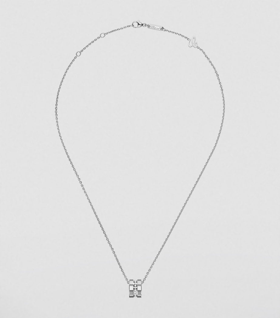 Chopard Ice Cube necklace white gold diamond (British brand)