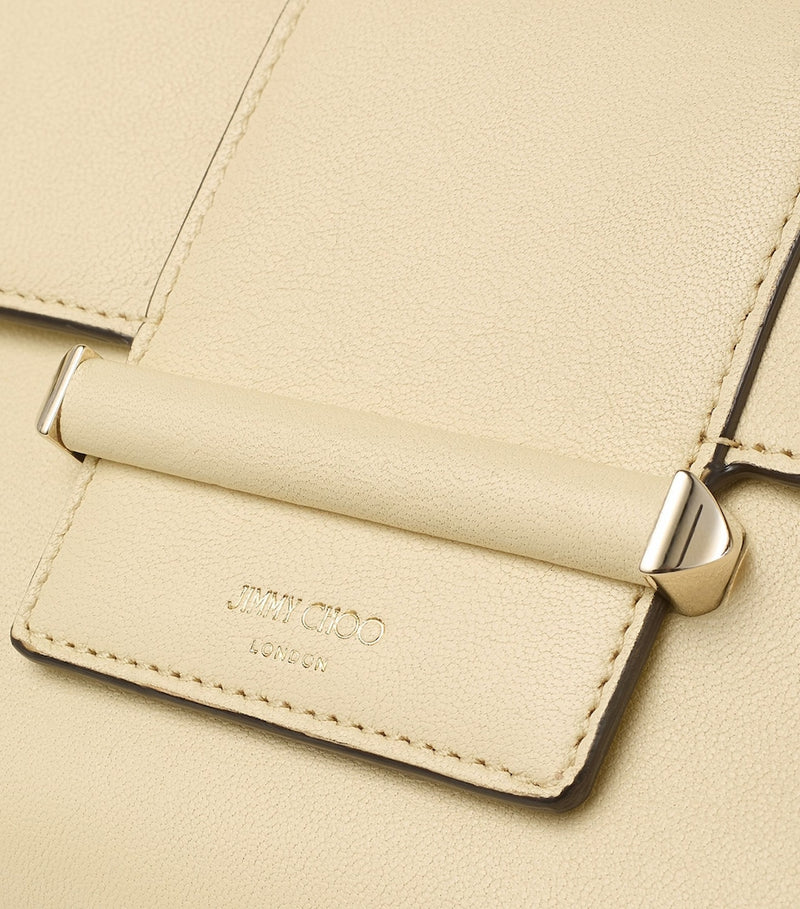 Jimmy Choo Bar Mini Chain Wallet in smooth biker leather, UK version