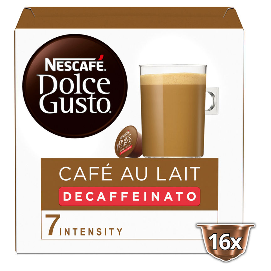 Nescafe Dolce Gusto Cafe au Lait Decaffeinated Coffee Pods GOODS ASDA   