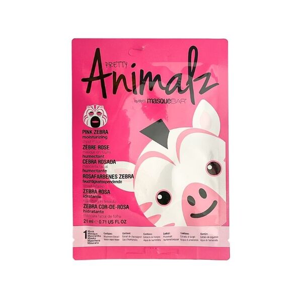 Pretty Animalz Pink Zebra sheet mask, imported from the UK