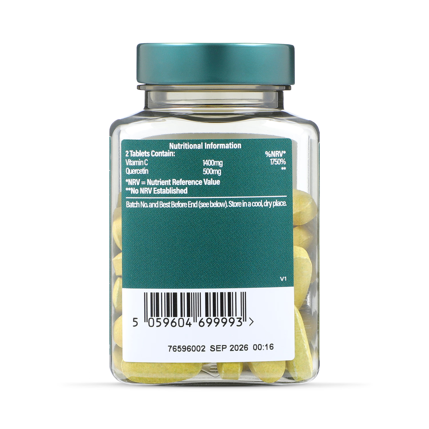 Holland & Barrett Quercetin Vitamin C tablets 60, UK version