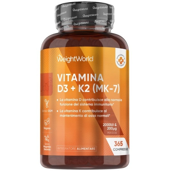 WeightWorld Vitamin D3 K2 365 tablets - British product