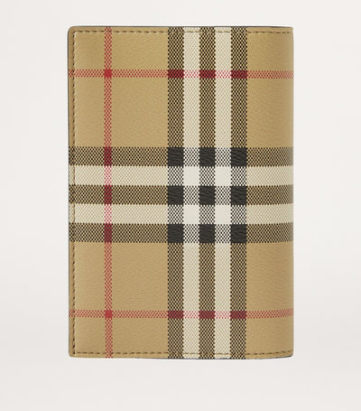 Harrods Check Print Passport Holder with Card Slots and Slip Pockets- Buy online at McGrocer