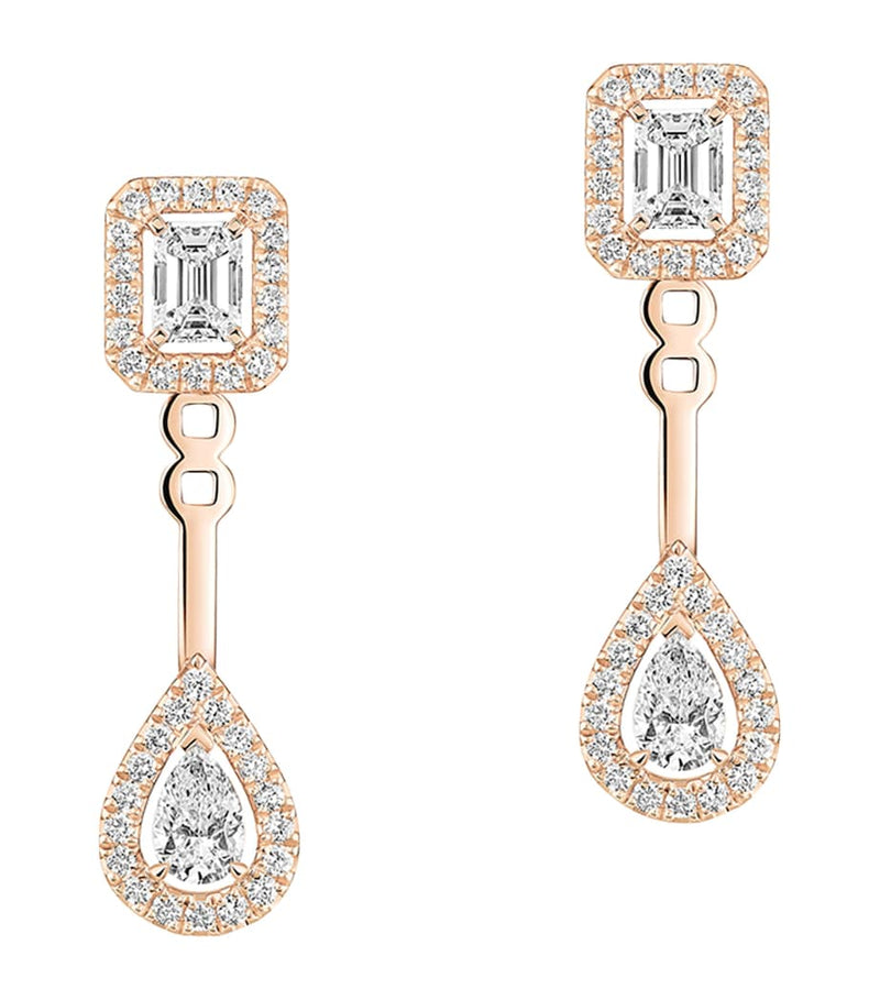Messika My Twin rose gold diamond earrings 0.86ct - British product