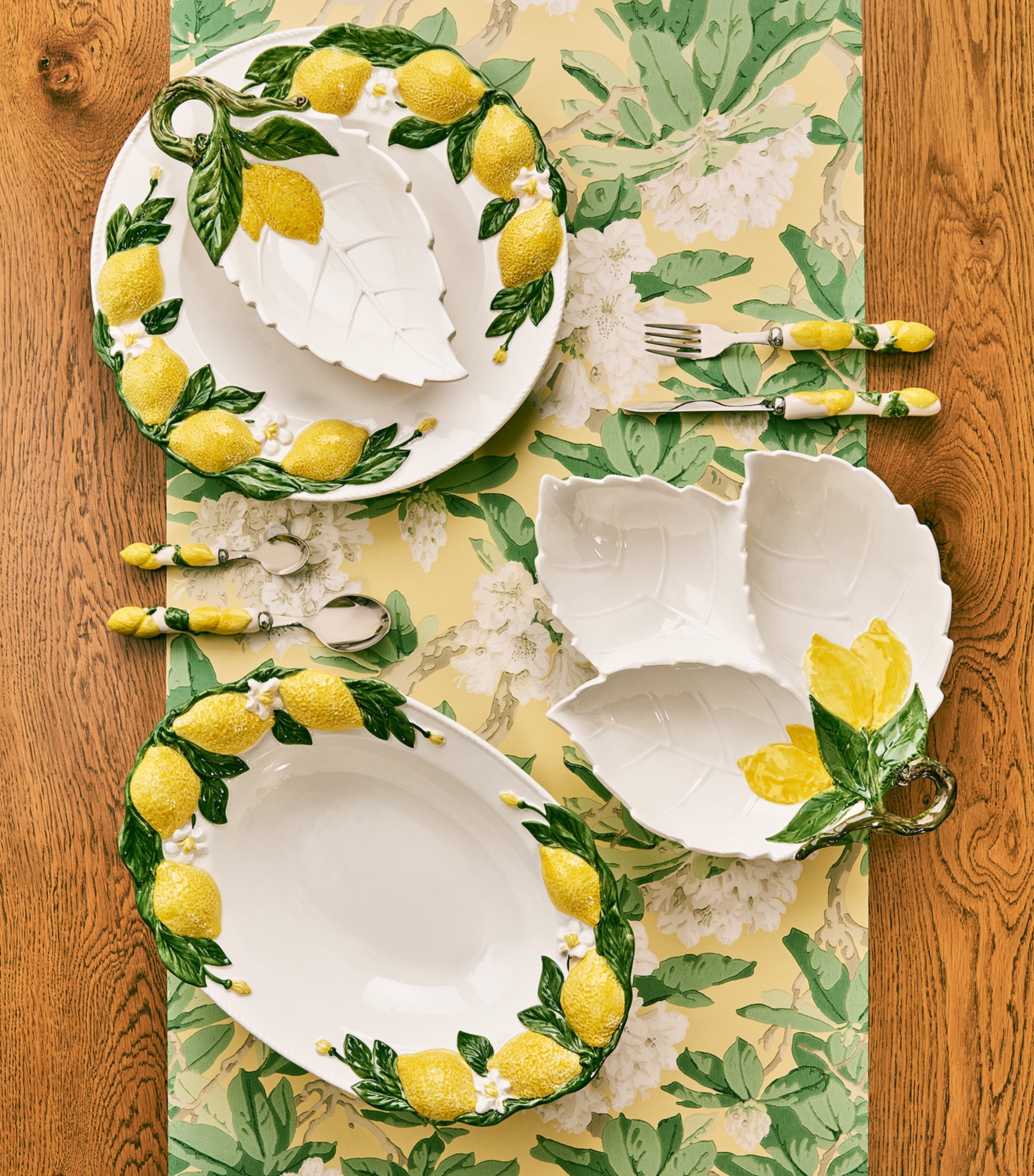 Les-Ottomans lemon ceramic plate 19cm - British product