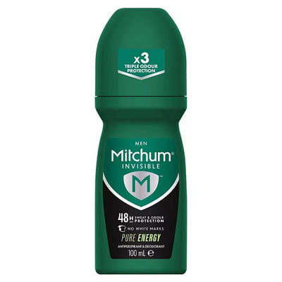 Superdrug Mitchum Invisible Pure Energy Roll On 100ml- Buy online at McGrocer