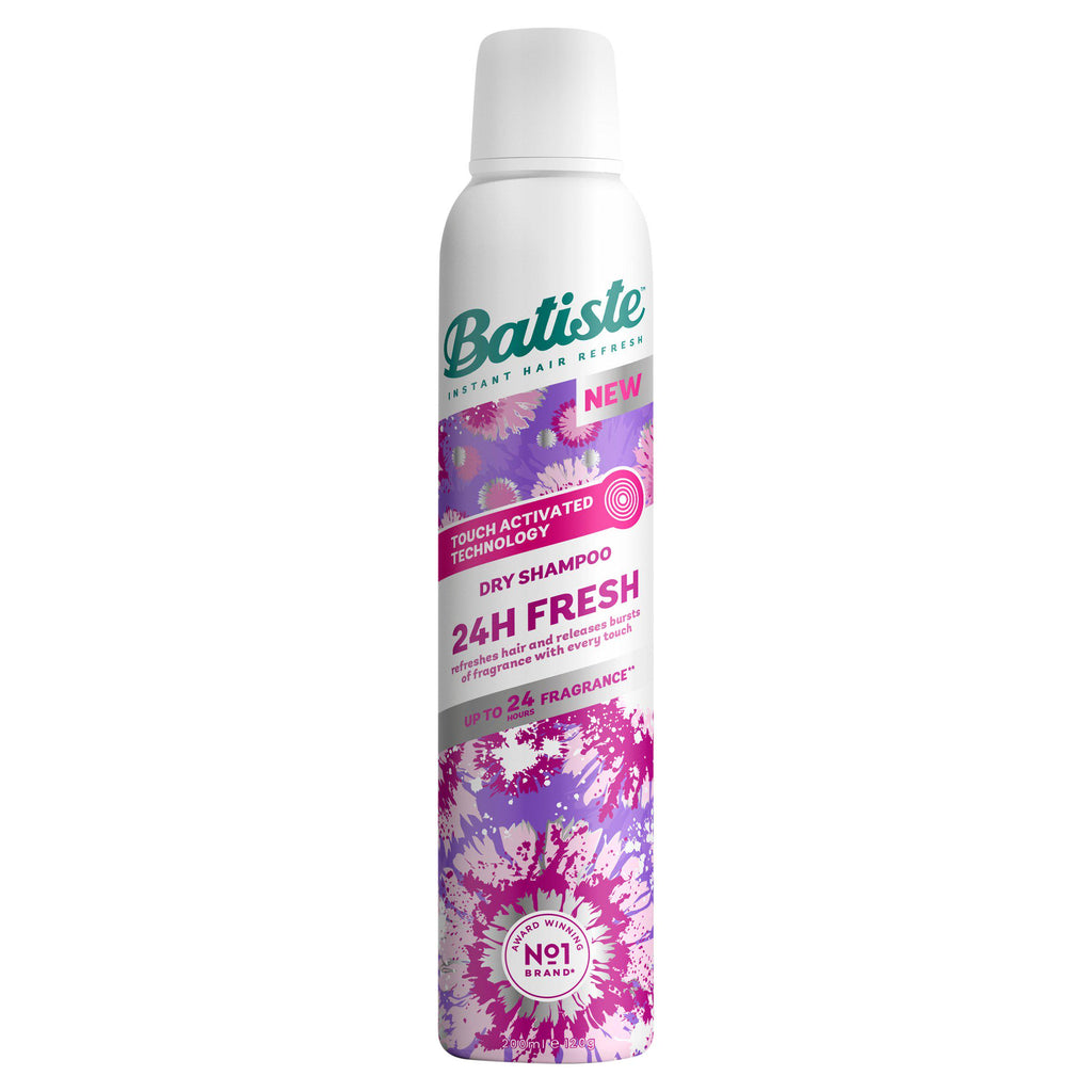 Batiste 24H Fresh Hair Dry Shampoo with Touch Activated Technology 200ml