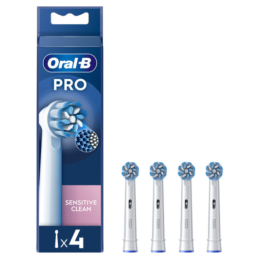 Oral-B Sensitive Replacement Electric Toothbrush Heads x4 electric & battery toothbrushes Sainsburys   