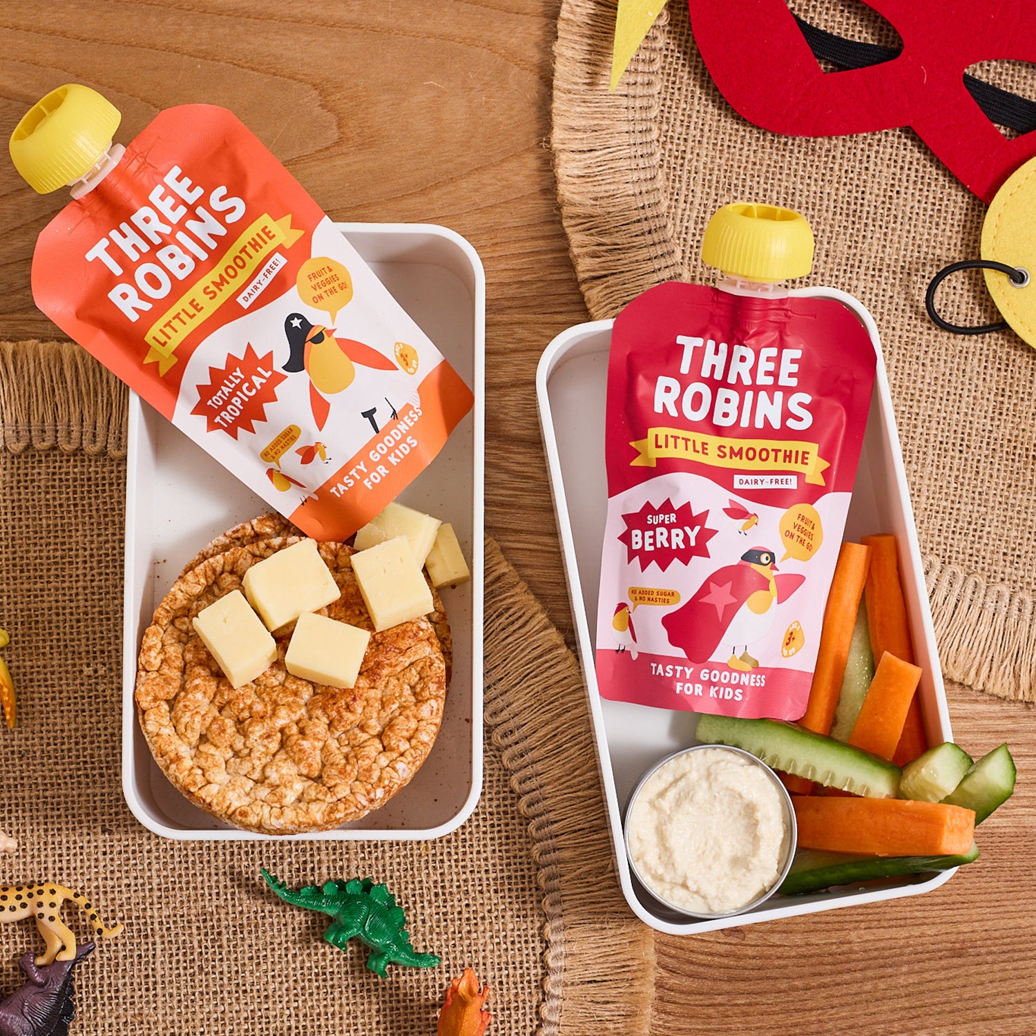 Three Robins Totally Tropical smoothie 6 pack - British product