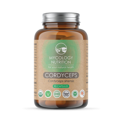 Holland & Barrett Mycology Nutrition Organic Cordyceps Mushroom Supplement Capsules, 450mg, 90 Capsules- Buy online at McGrocer