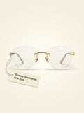 Cartier oval-frame metal glasses CT0342O - British product