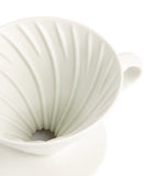 Hario V60 Size 02 ceramic coffee dripper, UK version
