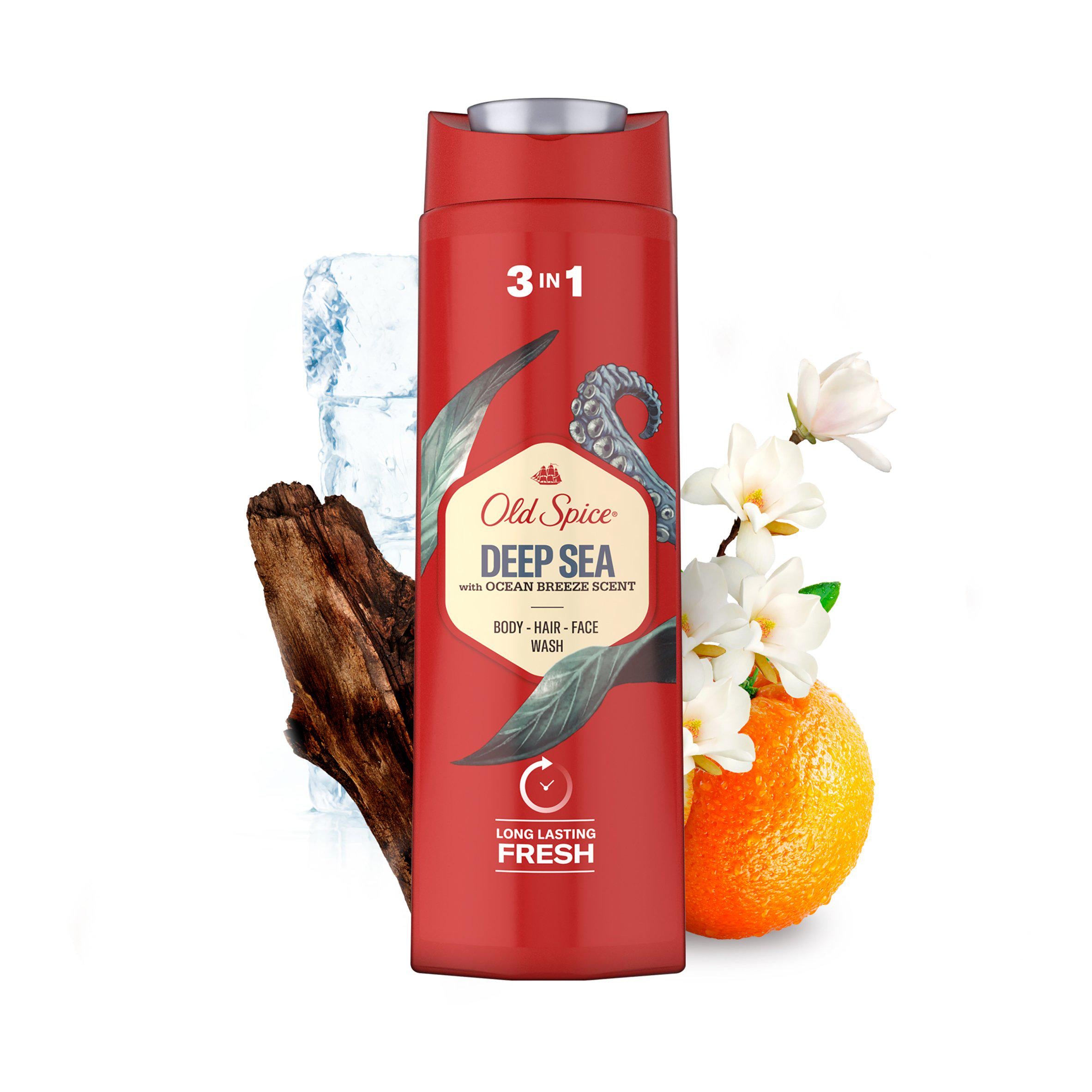 Old Spice Deep Sea Shower Gel For Men 400ml shower Sainsburys   