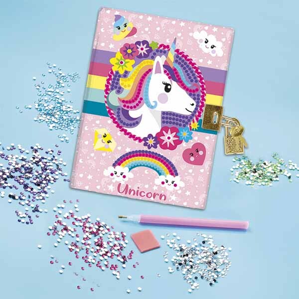 Totum Unicorn Secret Diary diamond painting craft kit (British brand)