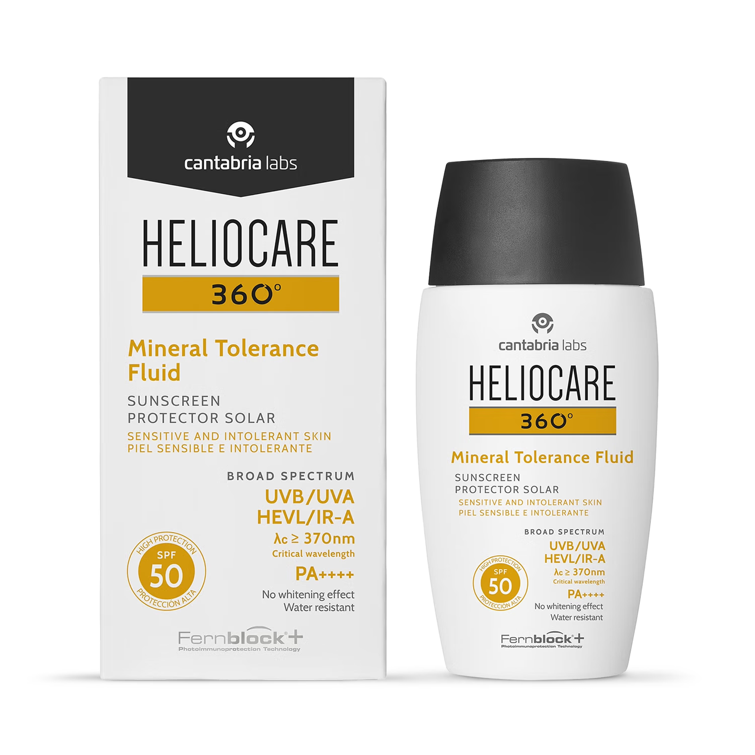 Heliocare 360 Mineral Tolerance Fluid SPF 50 50ml (British brand)