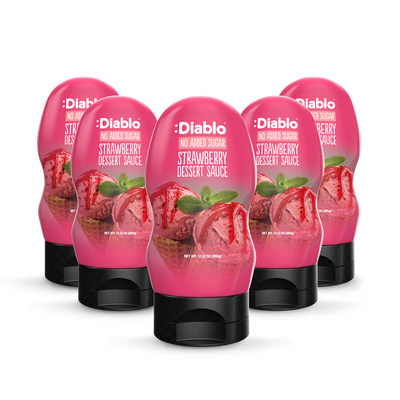 Holland & Barrett Diablo No Added Sugar Strawberry Dessert Sauce 355g (Pack of 5)- Buy online at McGrocer