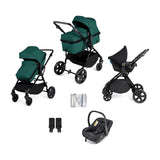 Ickle Bubba Comet 3-in-1 Travel System Black/Teal/Black/ Pack Size 1 GOODS Boots   