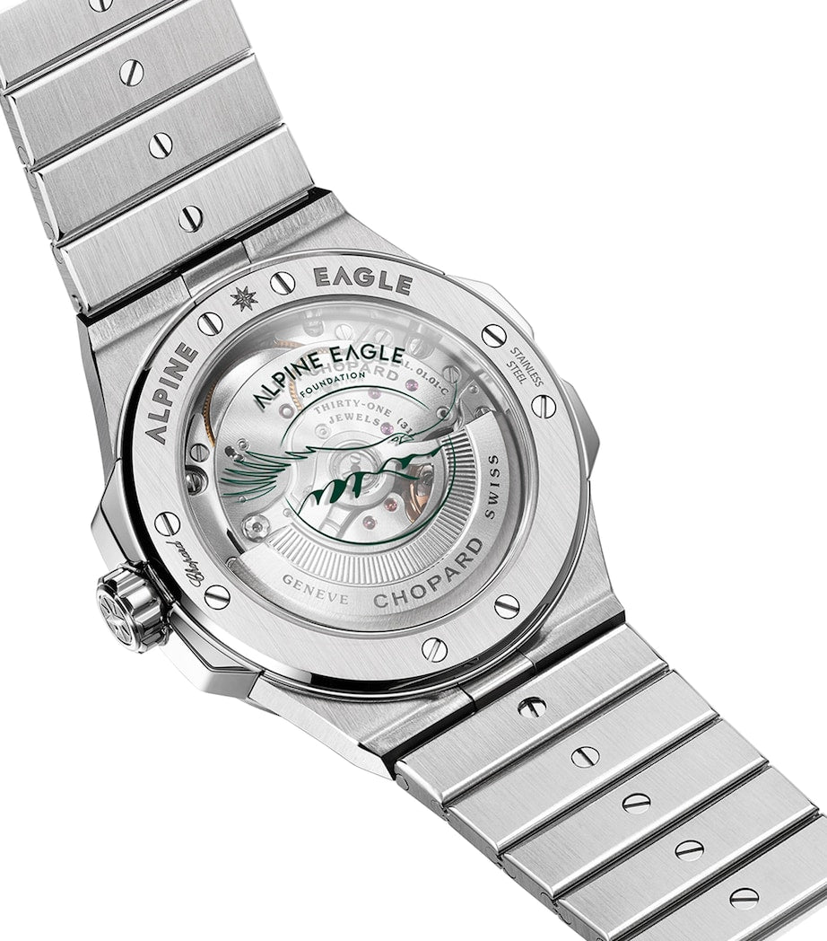 Chopard Alpine Eagle stainless steel watch 41mm - British product