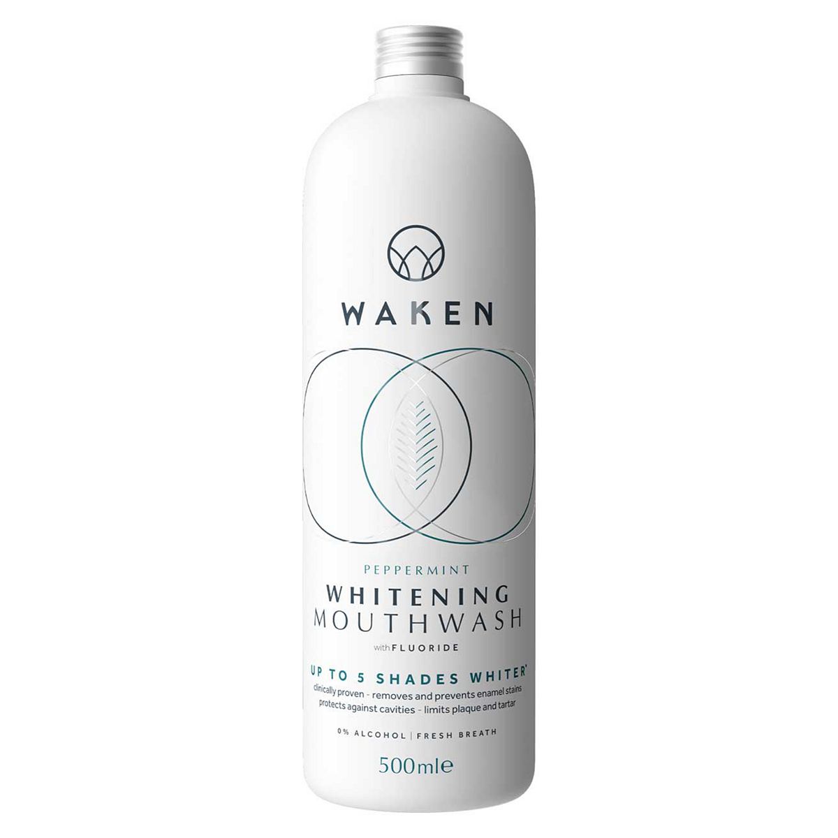 Waken Whitening Peppermint Mouthwash 500ml Dental Boots   