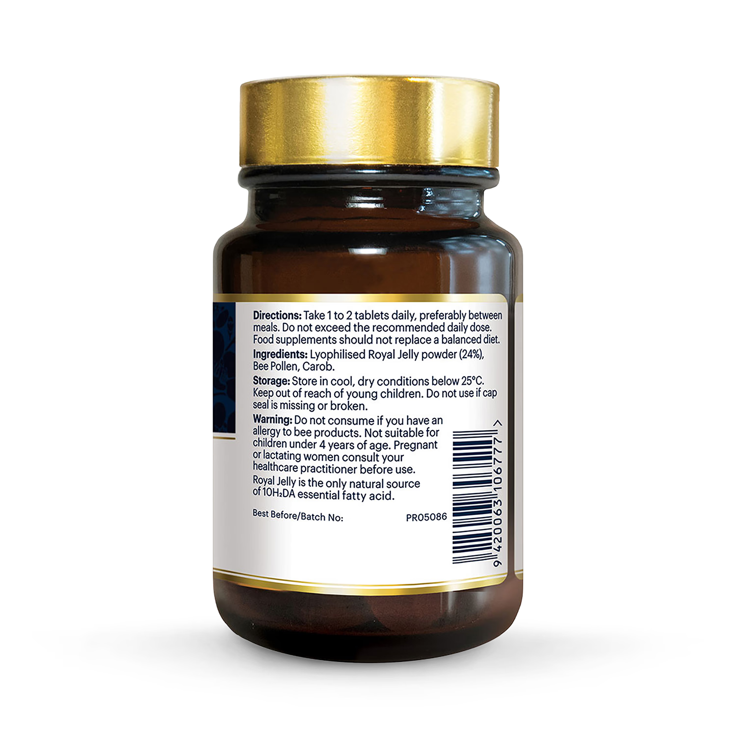 Manuka Health Royal Jelly Chewable Tablets 60's, UK version