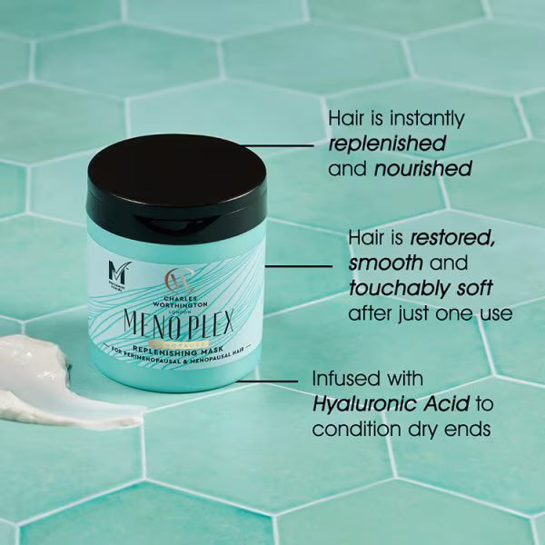 Menoplex Menopause Replenishing Hair Mask, imported from the UK
