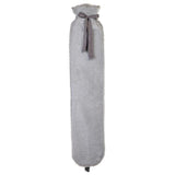 Aroma Home long hot water bottle grey faux fur (British brand)