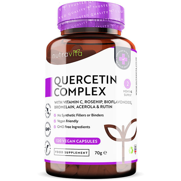 Nutravita Quercetin Complex with Vit C - 120 Vegan Capsules GOODS Superdrug   