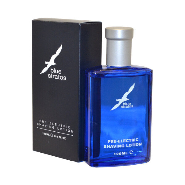 Blue Stratos pre electric shaving lotion 100ml (British brand)