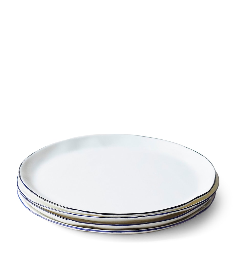 Feldspar Cobalt side plates set of 4 24cm - British product