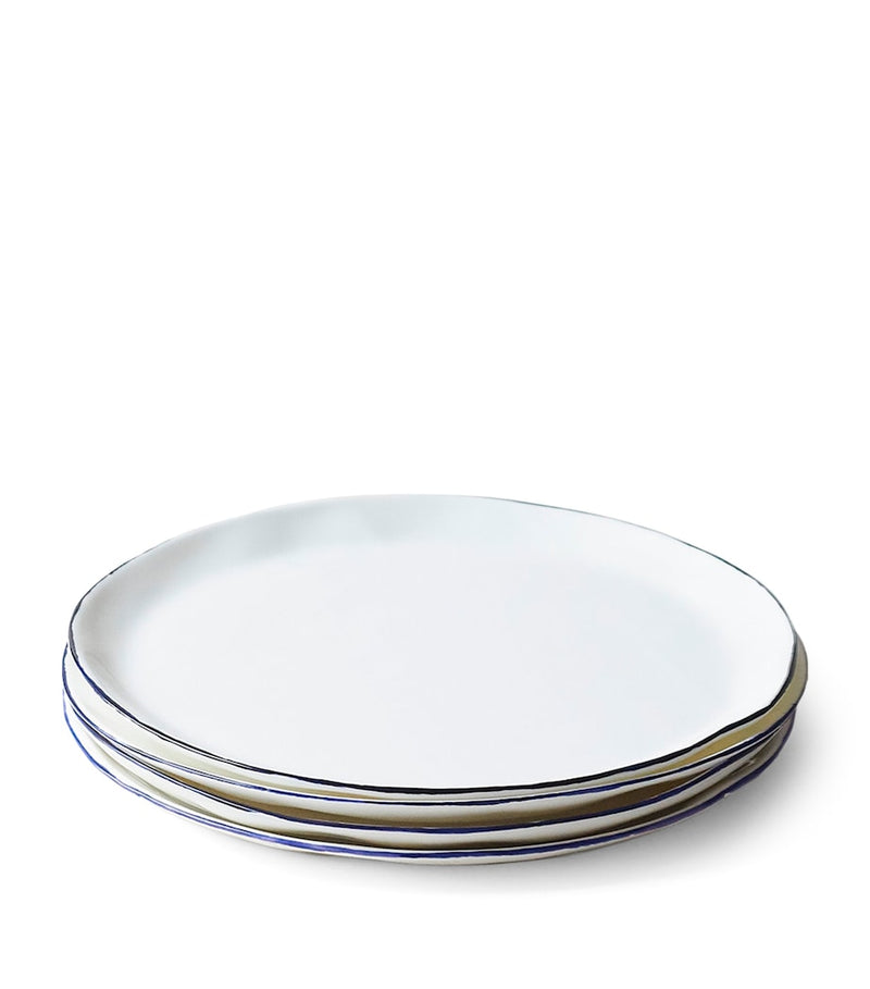 Feldspar Cobalt side plates set of 4 24cm - British product