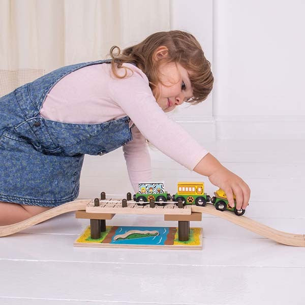 Bigjigs Rail Safari Rope Bridge GOODS Superdrug   