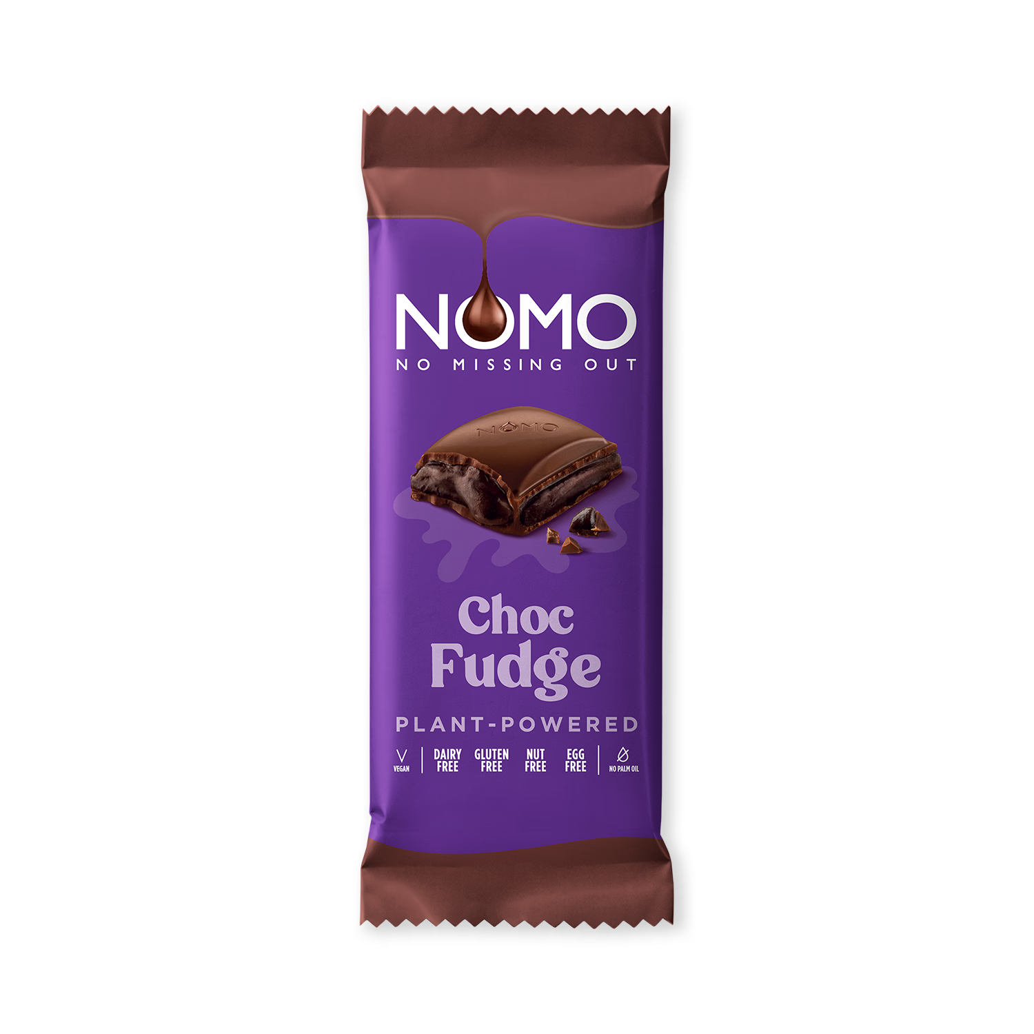 Nomo choc fudge chocolate bar 120g, UK version