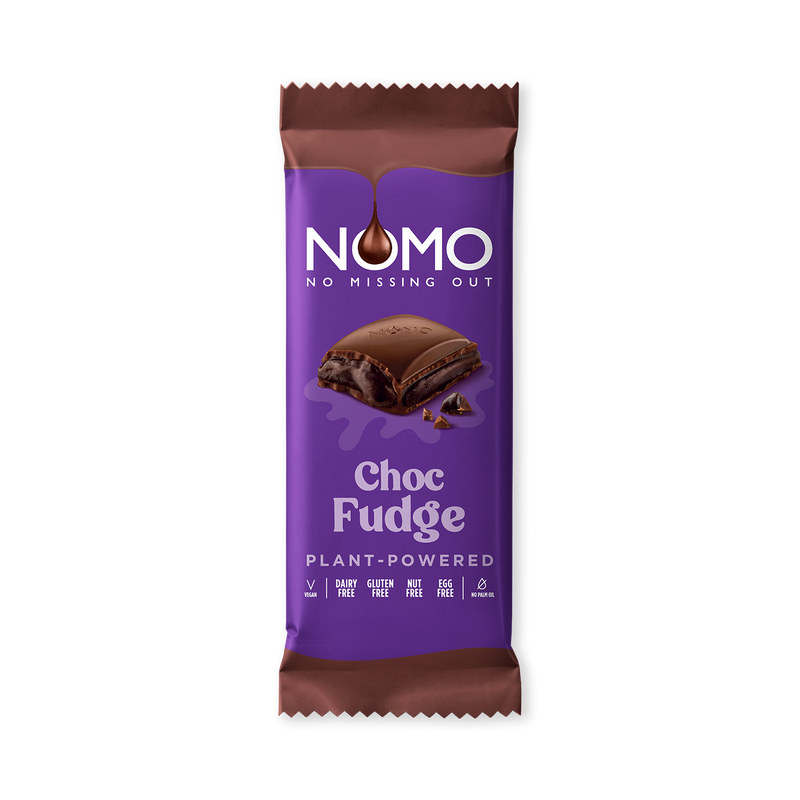 Nomo choc fudge chocolate bar 120g, UK version