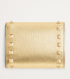 Valentino Garavani metallic leather Rockstud wallet (British brand)