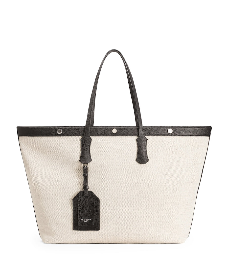 Dolce&Gabbana canvas-calfskin tote bag - British product