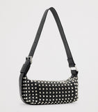 AllSaints lambskin embellished Vega shoulder bag, imported from the UK